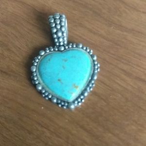 SS Turquoise Pendant